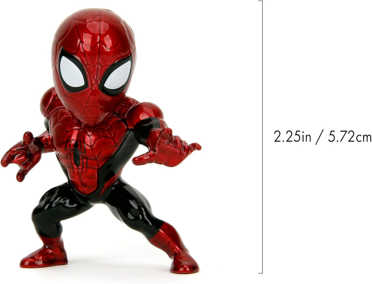 Figuras de Metal Spider-Man 4-Pack Jada – Marvel, 2.5” Colección