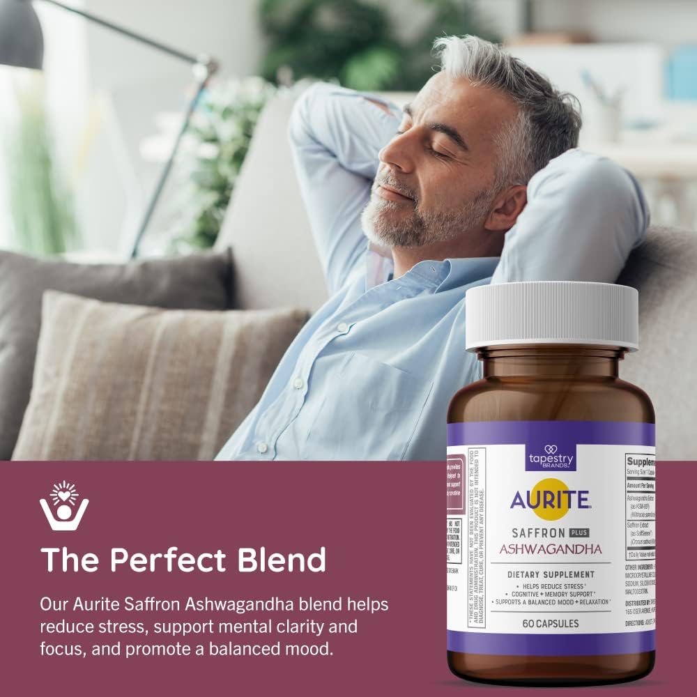 Suplemento de Ashwagandha Saffron | Apoyo al Estrés y Memoria