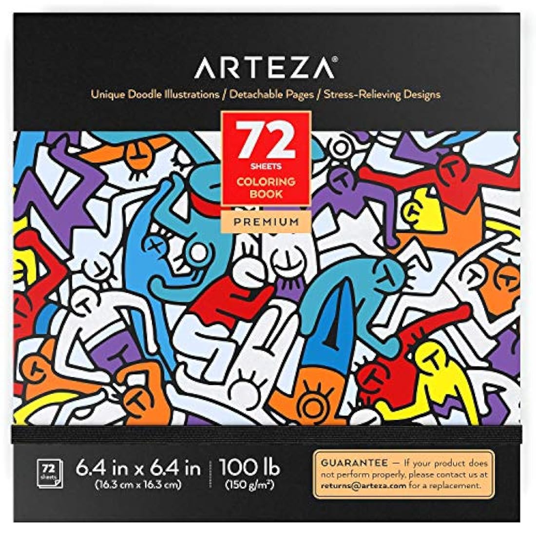 Arteza Libro para colorear para adultos, diseños