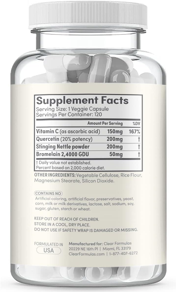 Suplemento enzimático Histamina Guard, 120 cápsulas