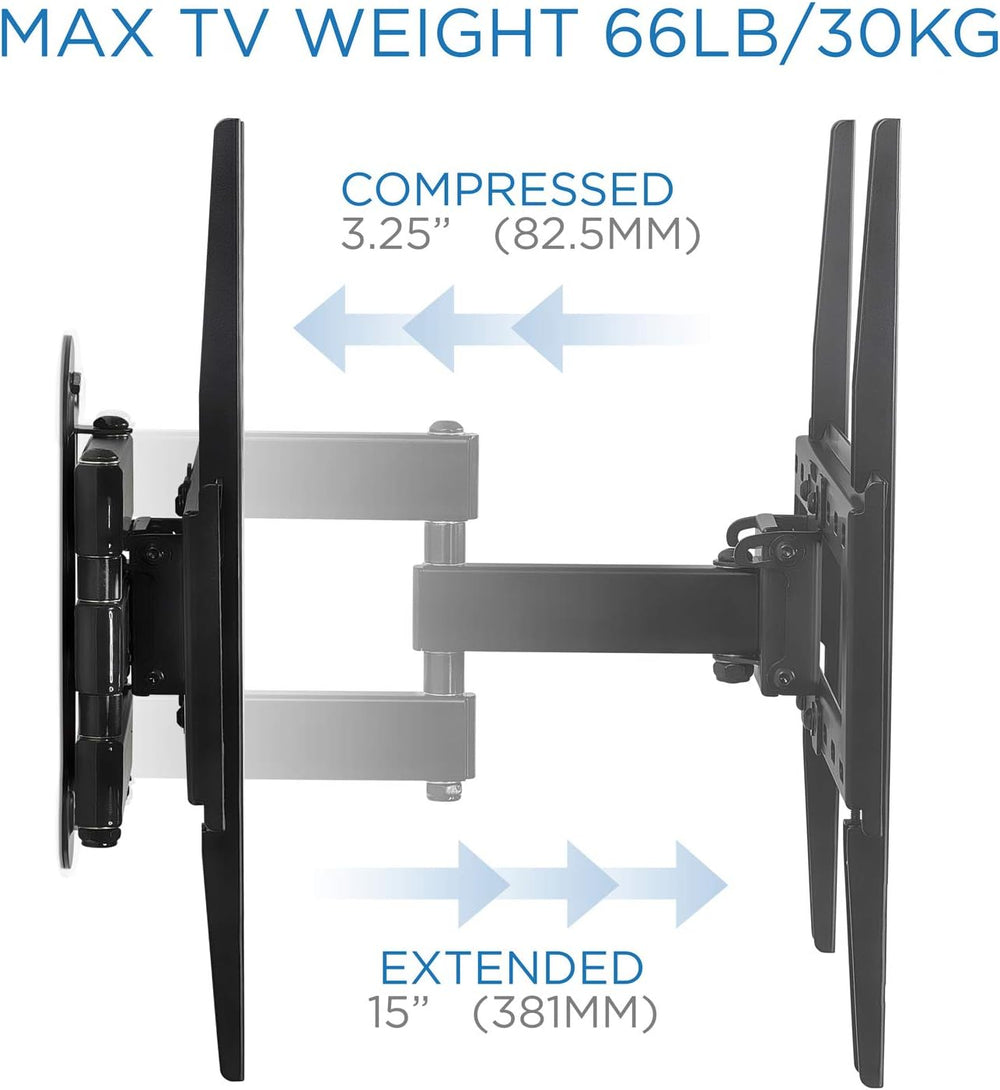 Soporte de esquina para TV de movimiento completo con VESA