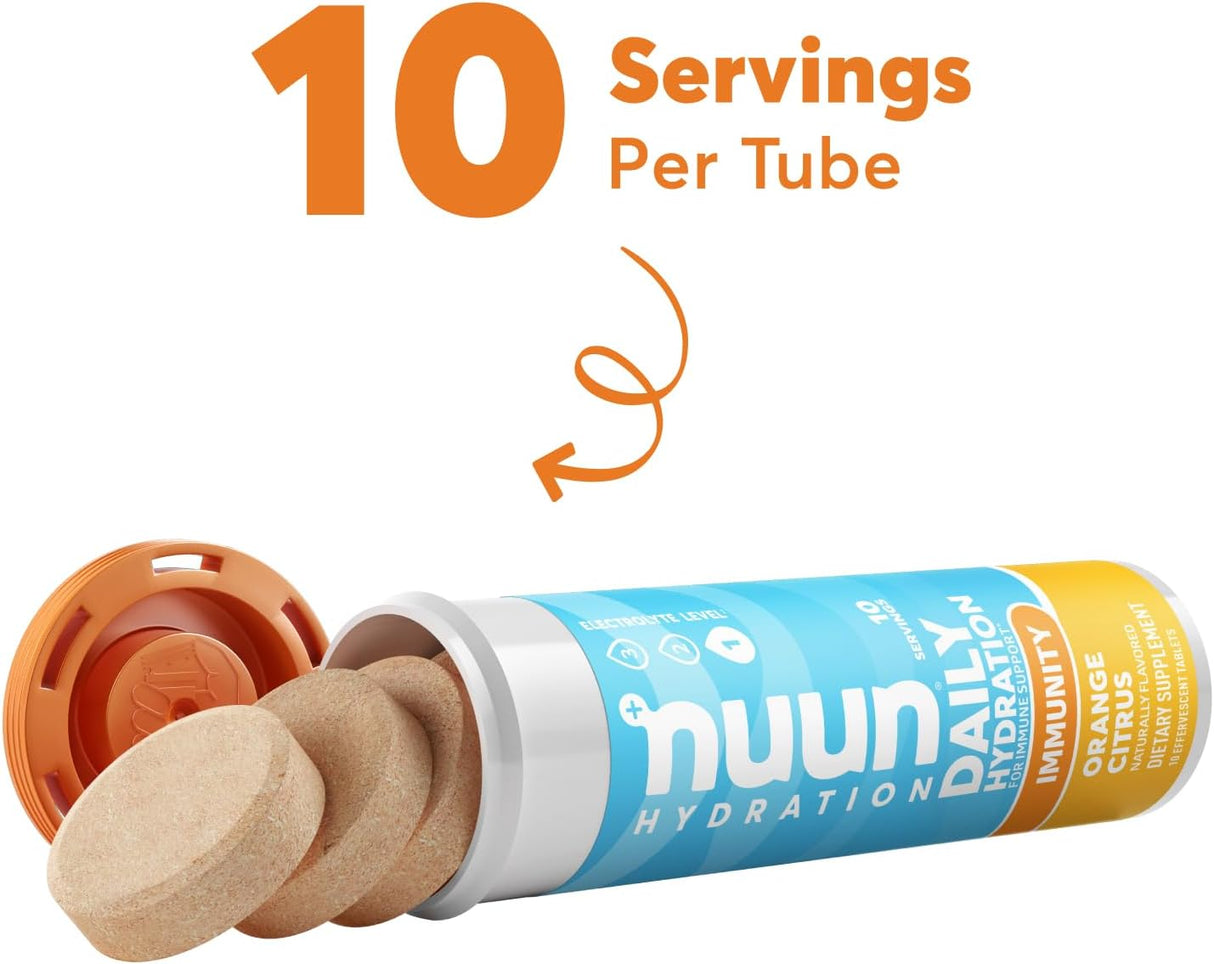 Suplemento Nuun Immunity Pastillas electrolitos antioxidante