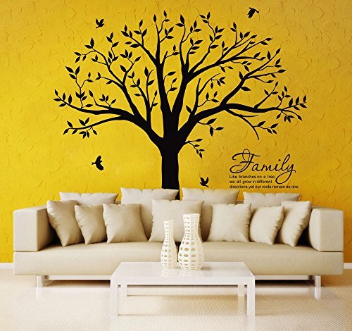 Vinilo decorativo para pared árbol genealógico.