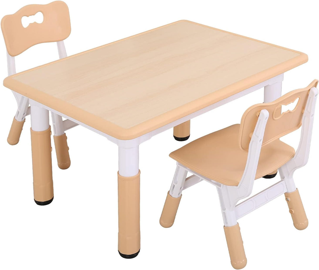 Juego de mesa y sillas de plástico para niños