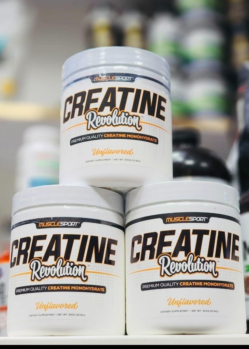 Musclesport Creatina Monohidrato - Energía, Fuerza, Resistencia 300g