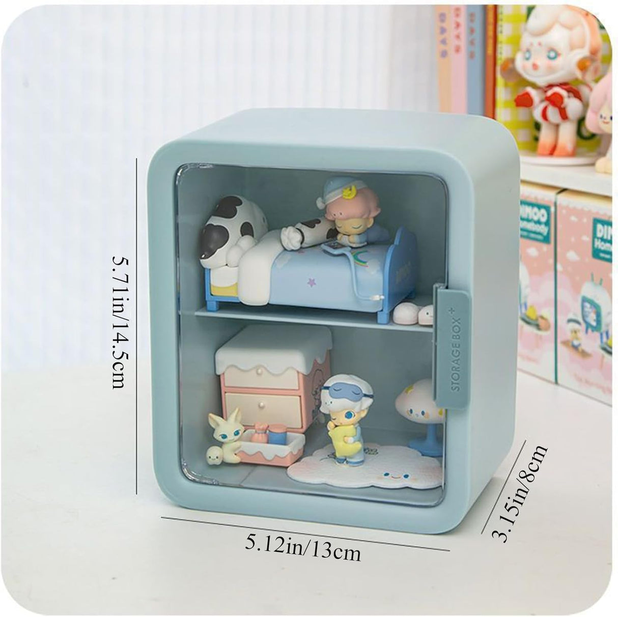 Caja de Exhibición con Luz y Puerta para Figuras y Coleccionables