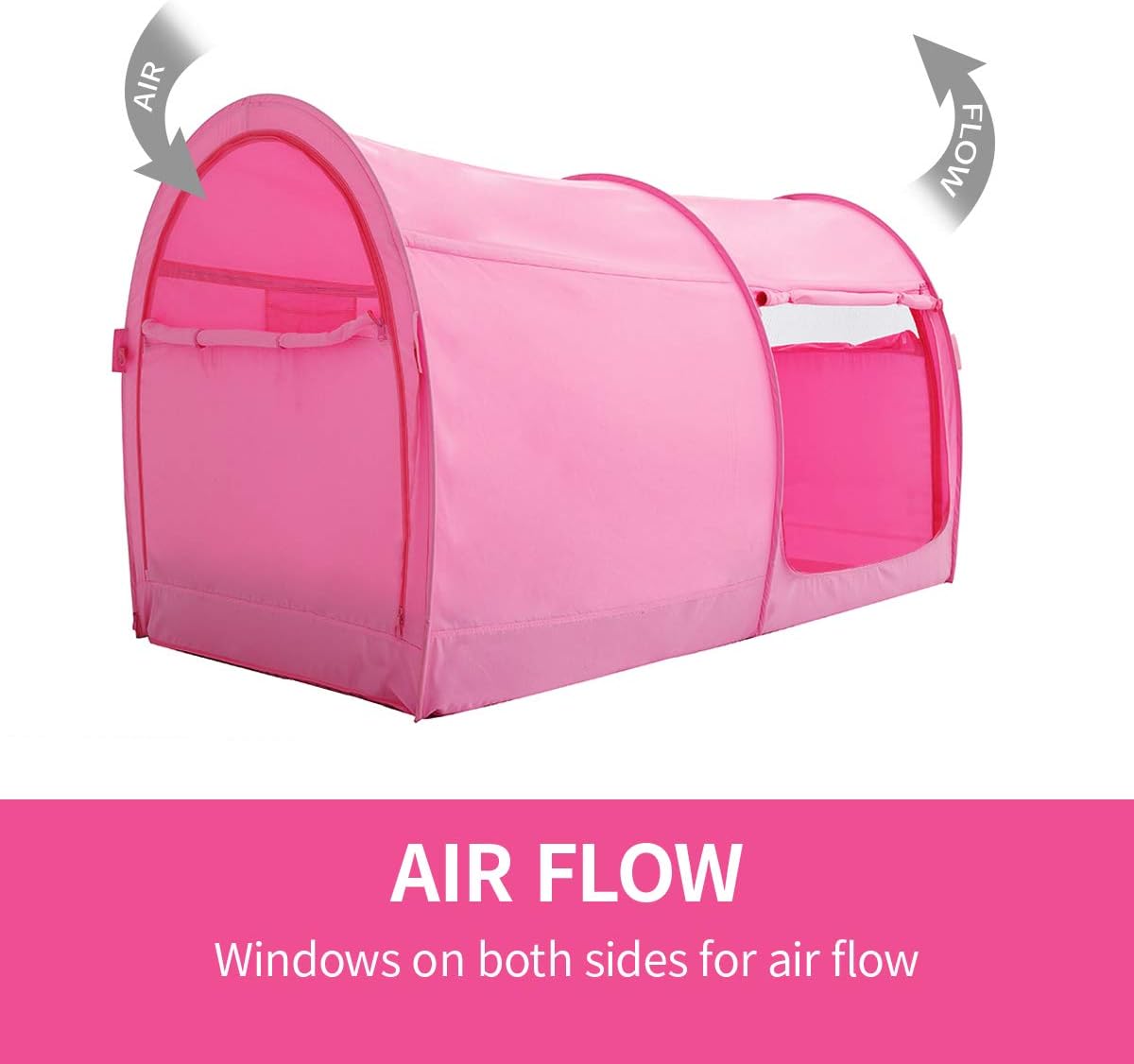 Tienda de campaña tamaño individual cortinas marco portátil