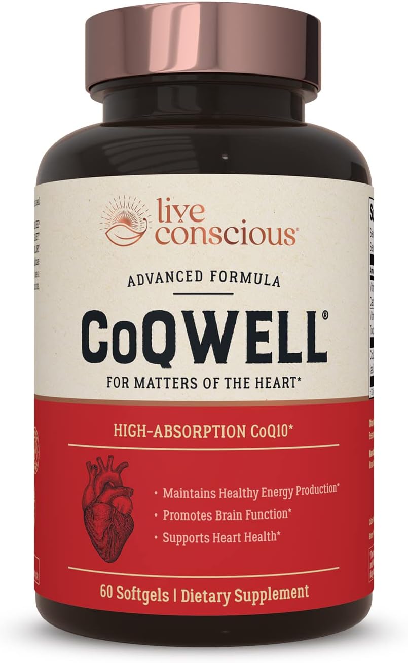 Suplemento CoQWell CoQ10 Apoyo para la salud cardíaca 60 und