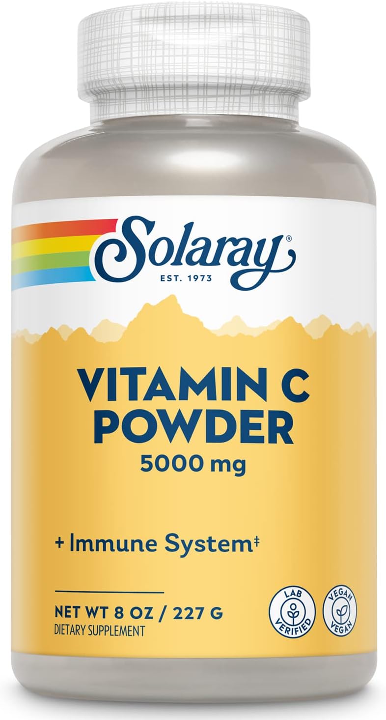 SOLARAY Polvo cristalino de vitamina C de 8 oz en polvo