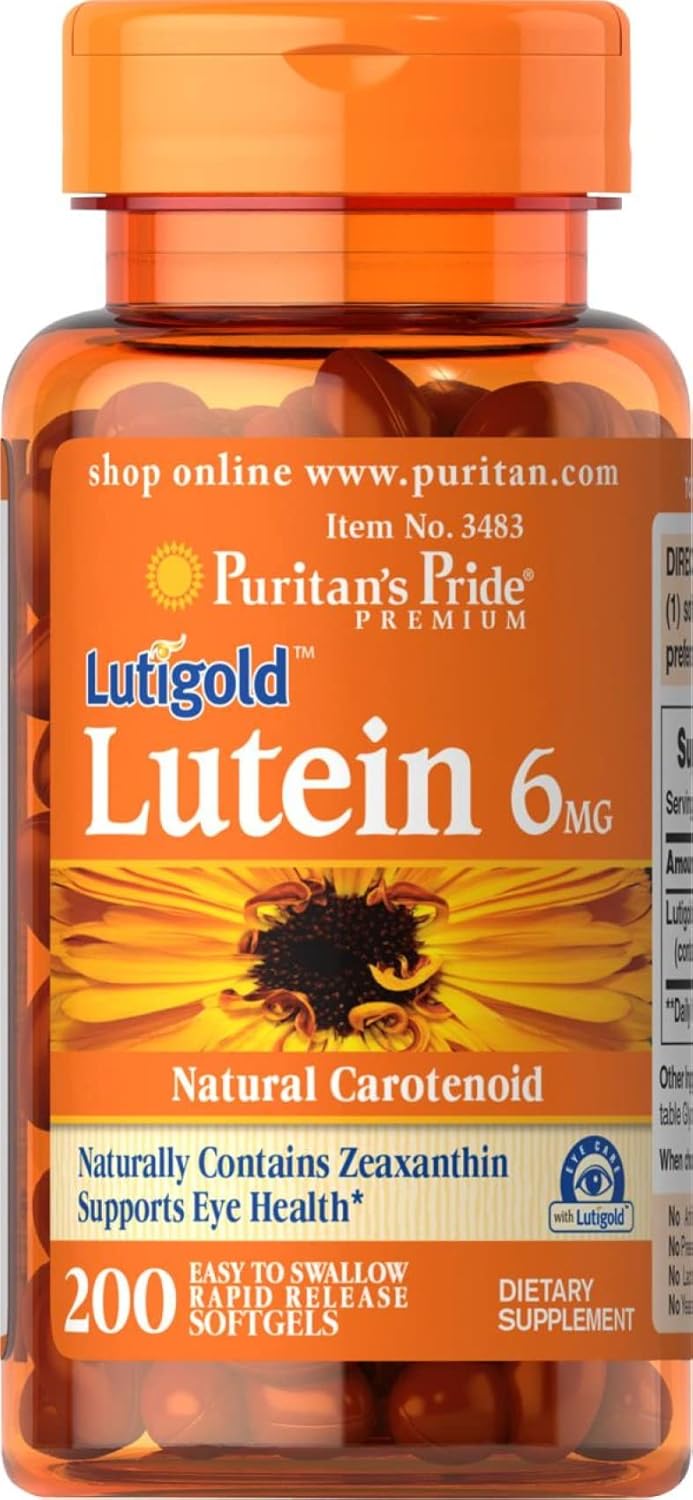 Suplemento Pride Luteína de 6 mg con zeaxantina 200 und