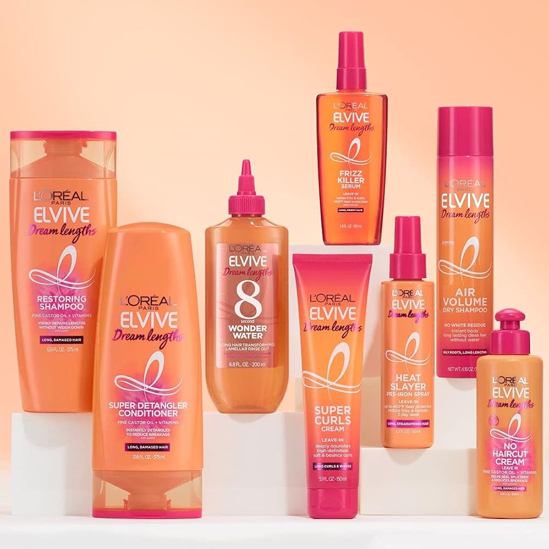 Shampoos y Acondicionadores seco con volumen de aire