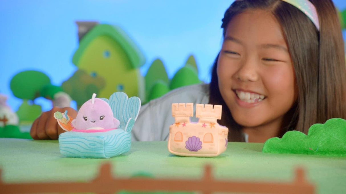 Set de Accesorios de Playa Mini Squishmallows - Castillo de Arena y Silla