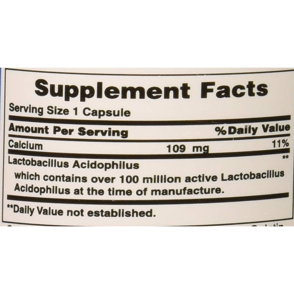 Suplementos Probiotic Acidophilus 100 unidades