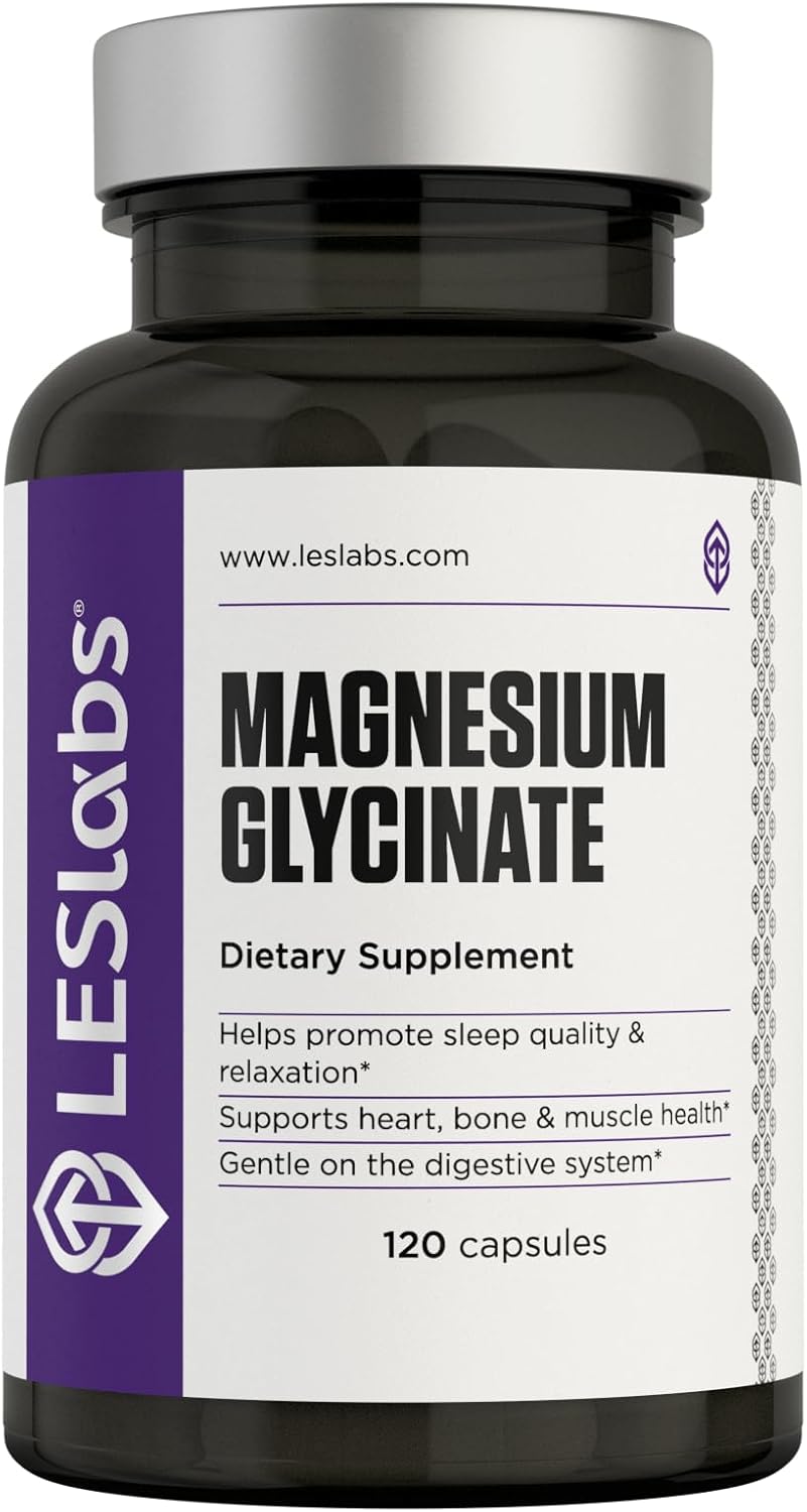 LES Labs Magnesio Glicinato – Sueño, Corazón, Estrés, 120 cápsulas