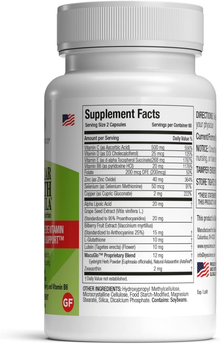 Fórmula de salud macular – 120 cápsulas nutricional