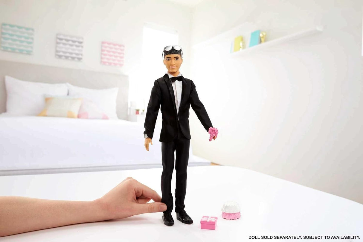 Barbie Pack Moda y Accesorios, Novia con Ken, Tuxedo, Boda