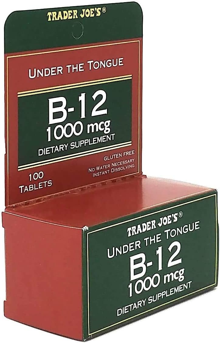 Suplemento B-12 1000 mcg Trader Joe's, 100 tabletas