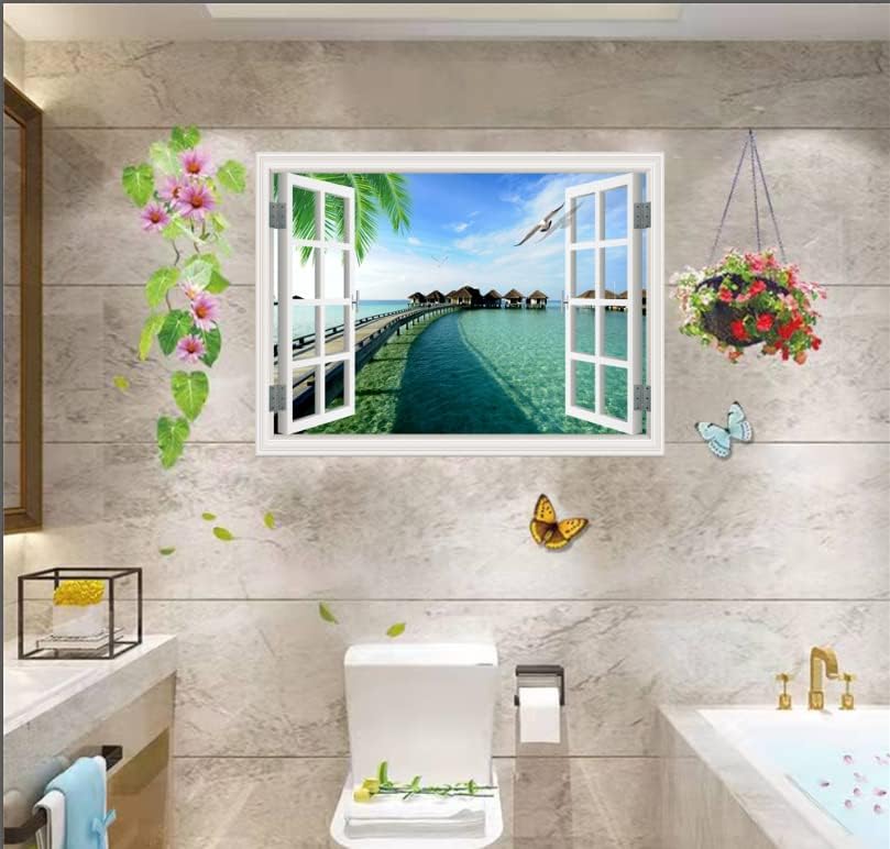 THNWSY Adhesivo autoadhesivo para pared, Maldivas