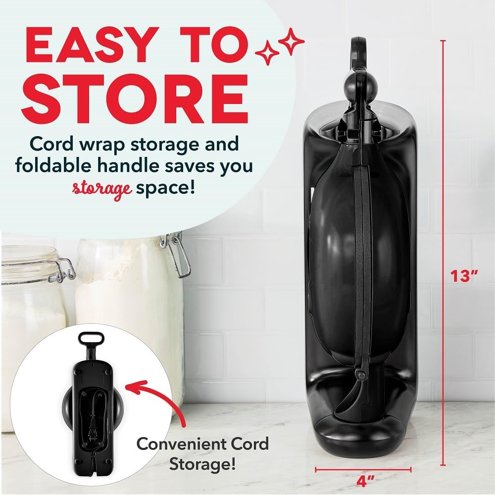 Waflera Belga DASH, 1” grueso, antiadherente, modelo rotativo