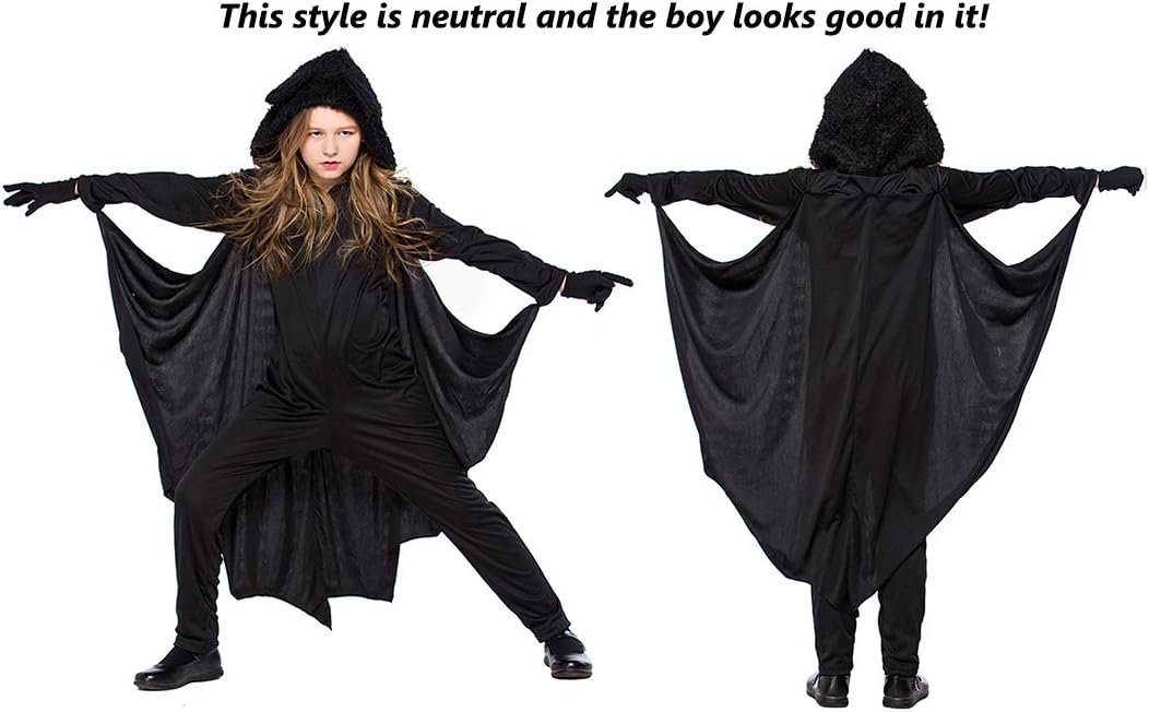 Disfraz de Murciélago COOLJOY para Niños, Jumpsuit Halloween