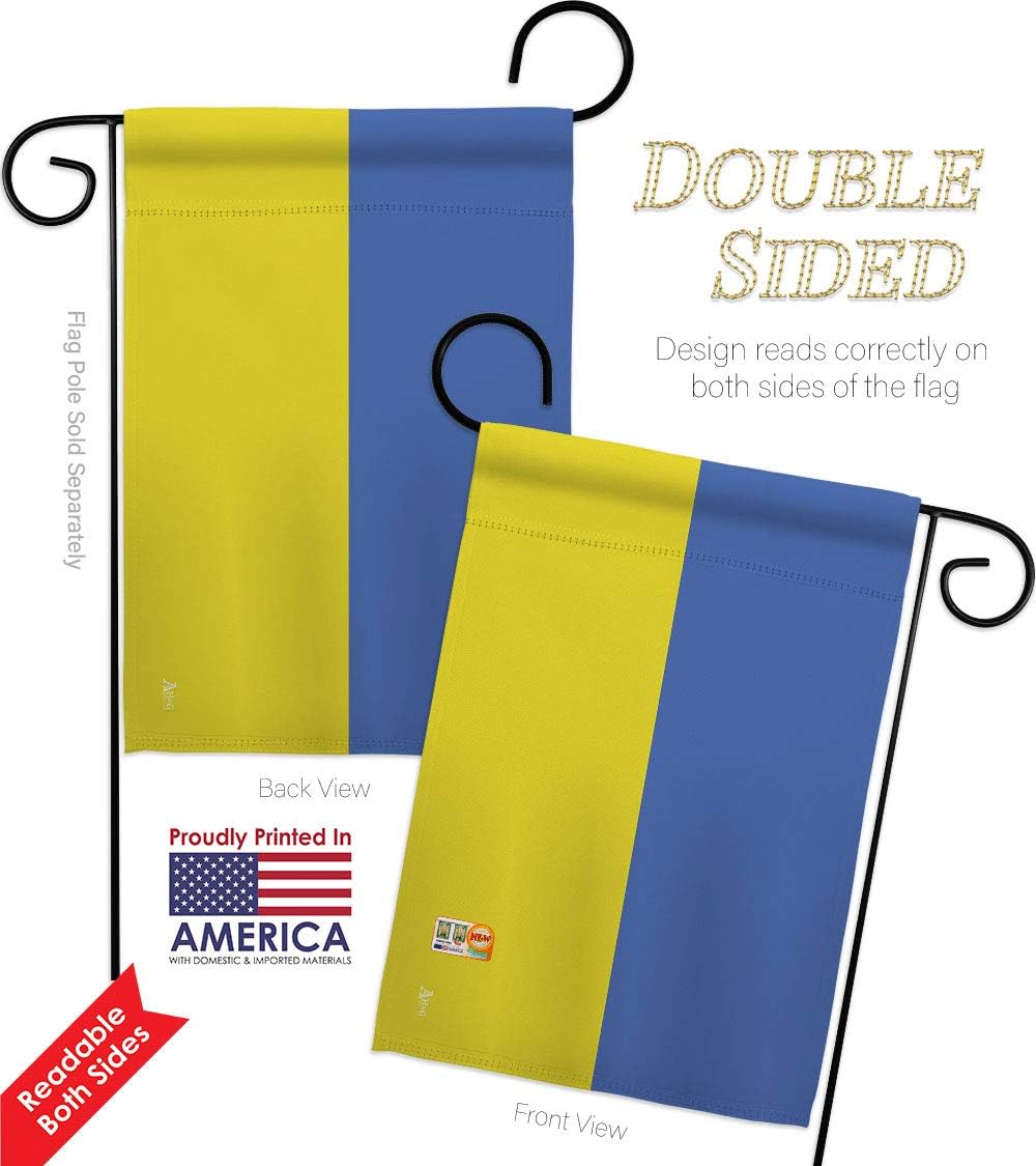 Kit de banderas de Ucrania para casa de jardín, nacionalidad regional, nación internacional, país, área particular, pequeño regalo decorativo, cartel de doble cara, fabricado en Estados Unidos, 28 x 40 pulgadas
