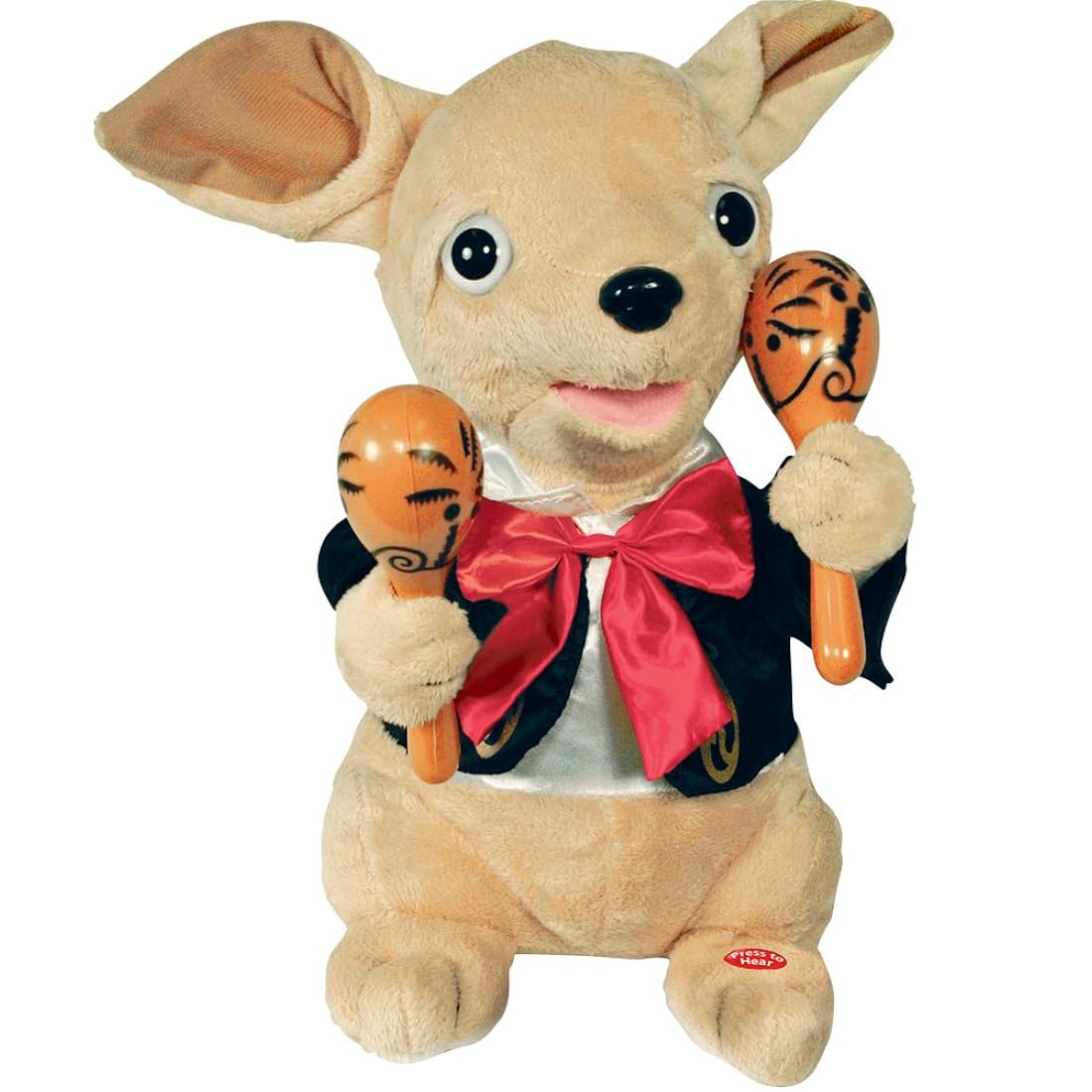 Juguete de peluche animado Chihuahua cantando
