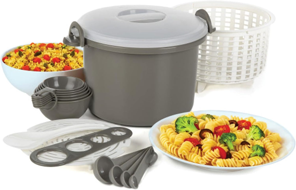 Cocedor de Arroz y Pasta Prep Solutions 17 Piezas 12 Tazas