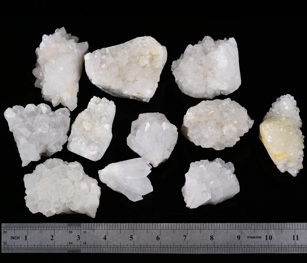 JIC Gem 2.2 libras de cristal de cuarzo blanco natural, geoda