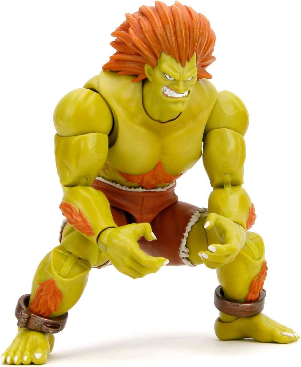 Figura Blanka Street Fighter II Jada, 1:12, articulada, accesorios, 7