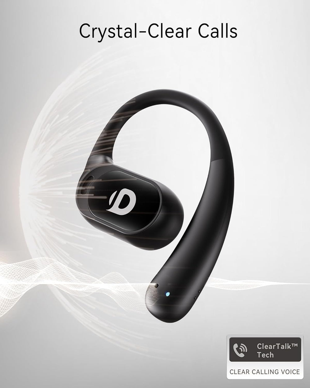 Auriculares Inalámbricos Abiertos con Control Táctil y Cancelación