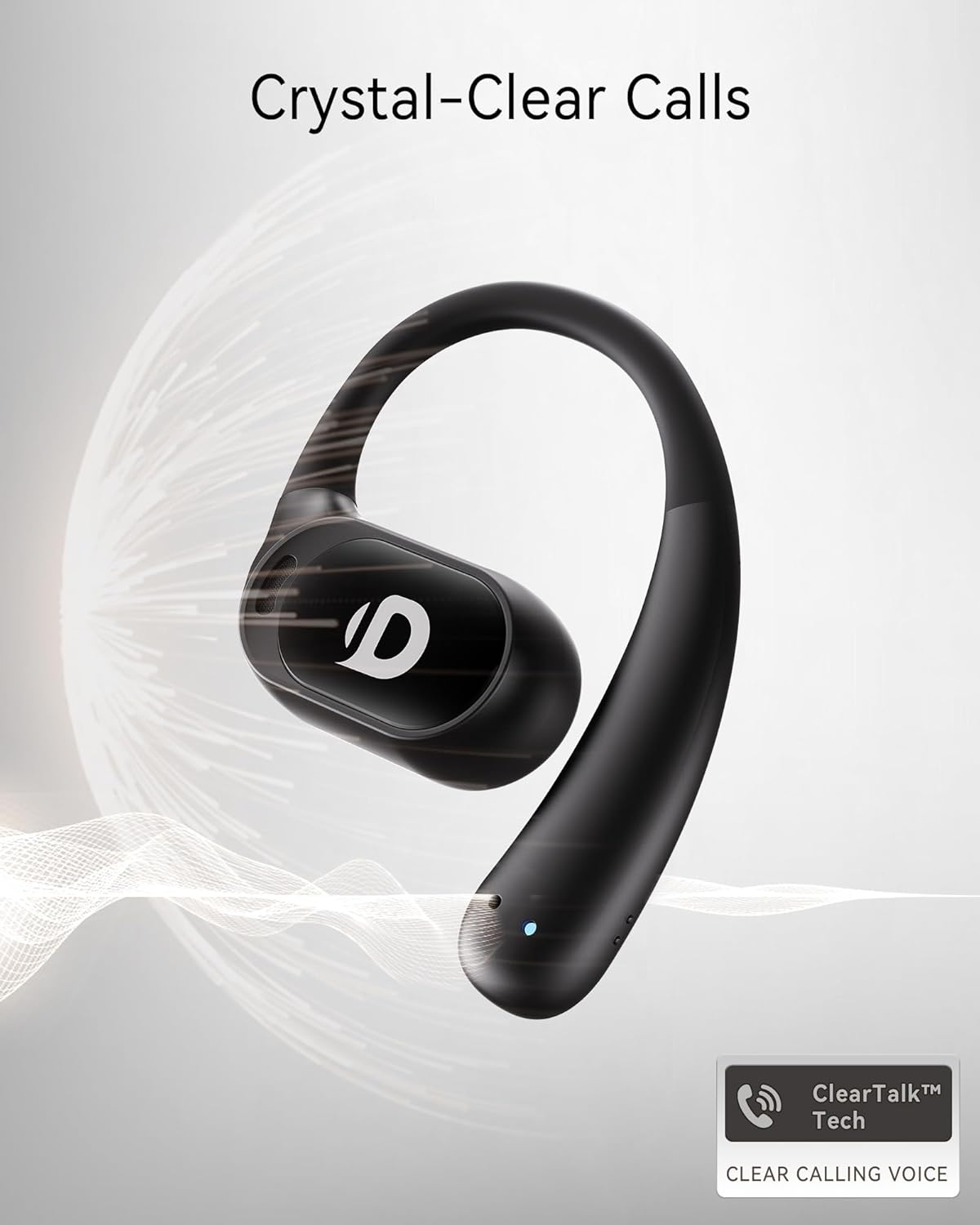 Auriculares Inalámbricos Abiertos con Control Táctil y Cancelación