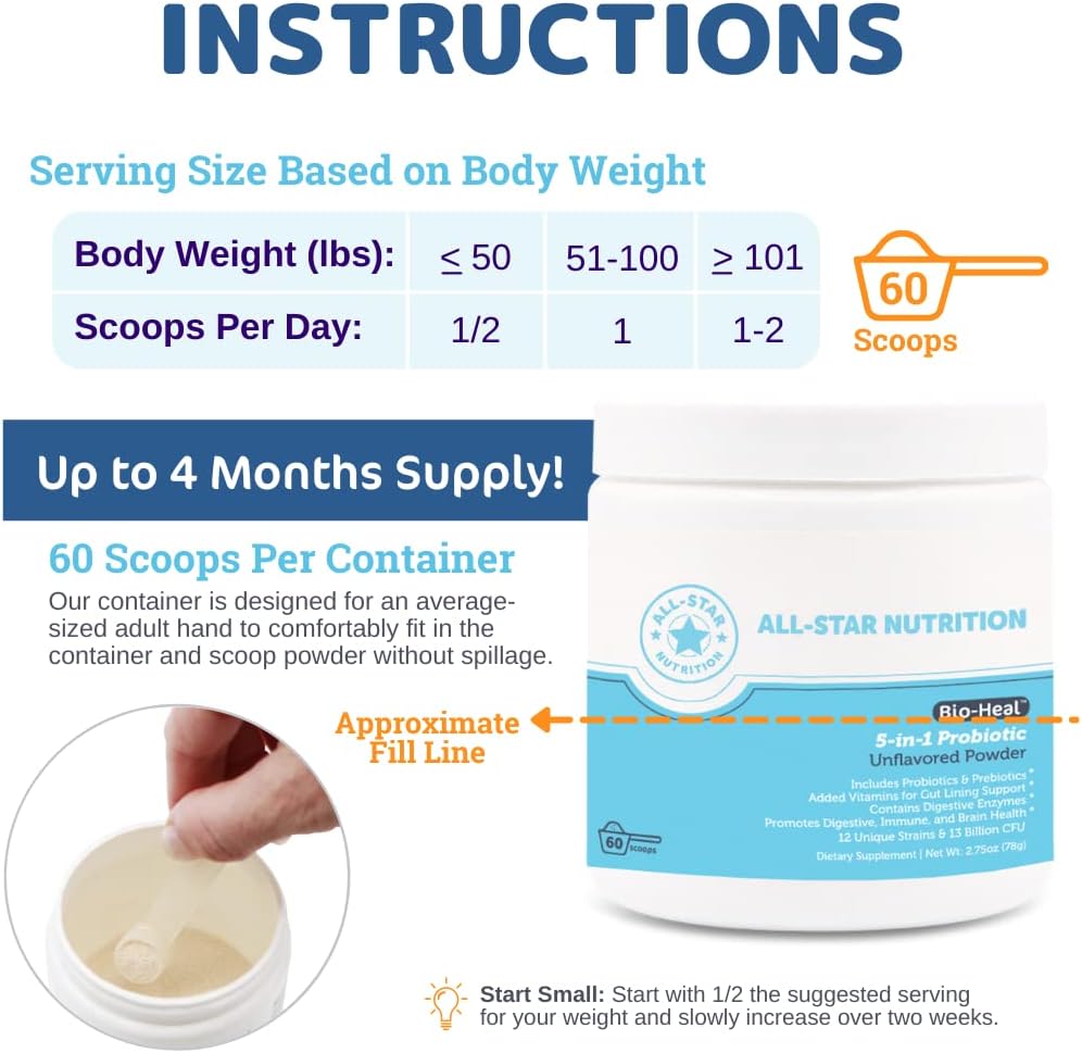 Suplemento Probiótico Bio-Heal® 5 en 1 para niños (polvo)