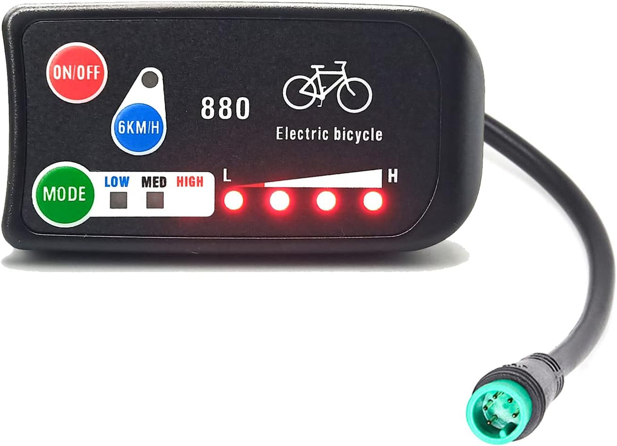 Pantalla de Bicicleta Eléctrica KT LED-880, 36V 48V, Accesorios