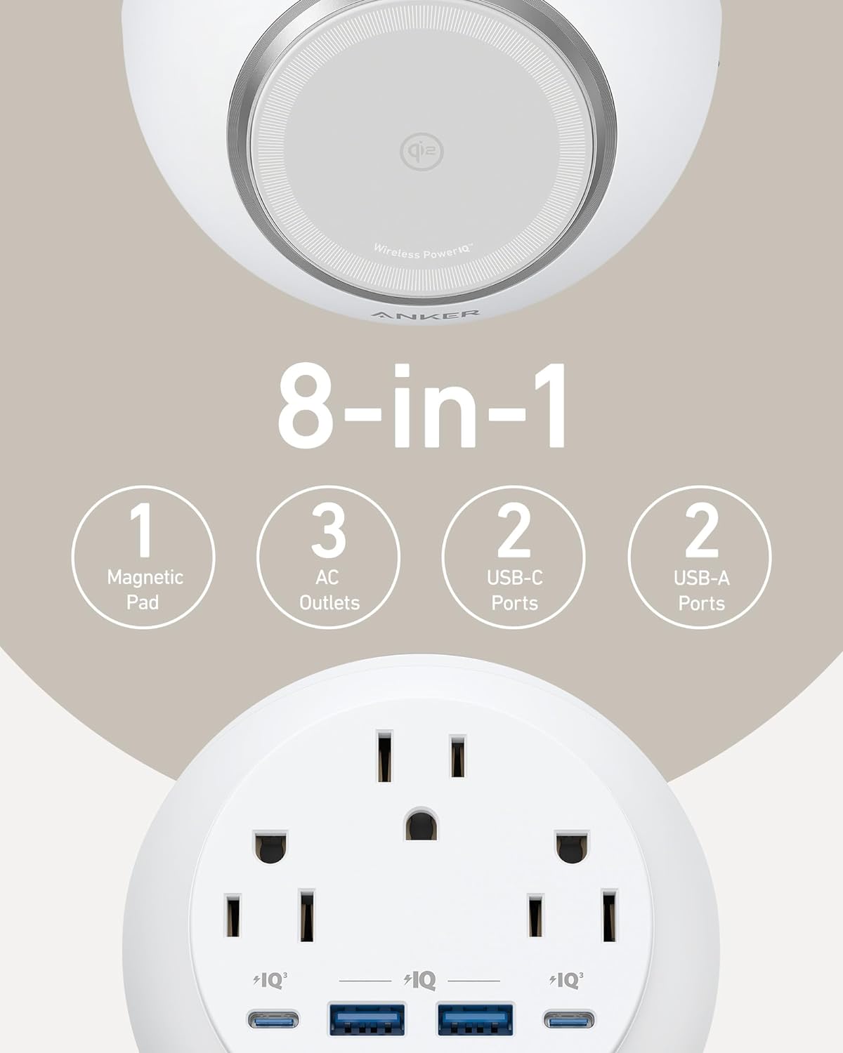 Estación de carga magnética Qi2 inalámbrico MagSafe