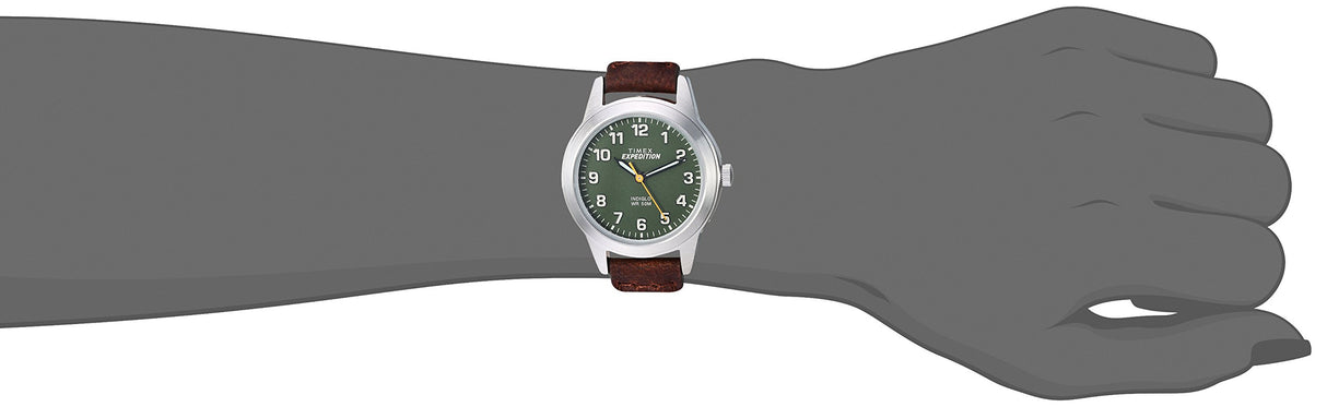 reloj de correa de cuero nylon marrón verde para mujer