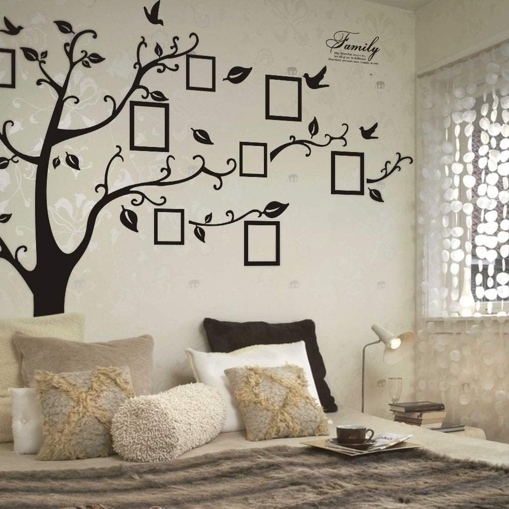 Vinilo decorativo para pared de árbol genealógico grande