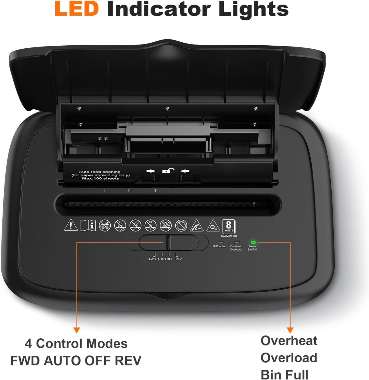 Trituradora de papel Bonsaii, microcorte 100 hojas, P-4