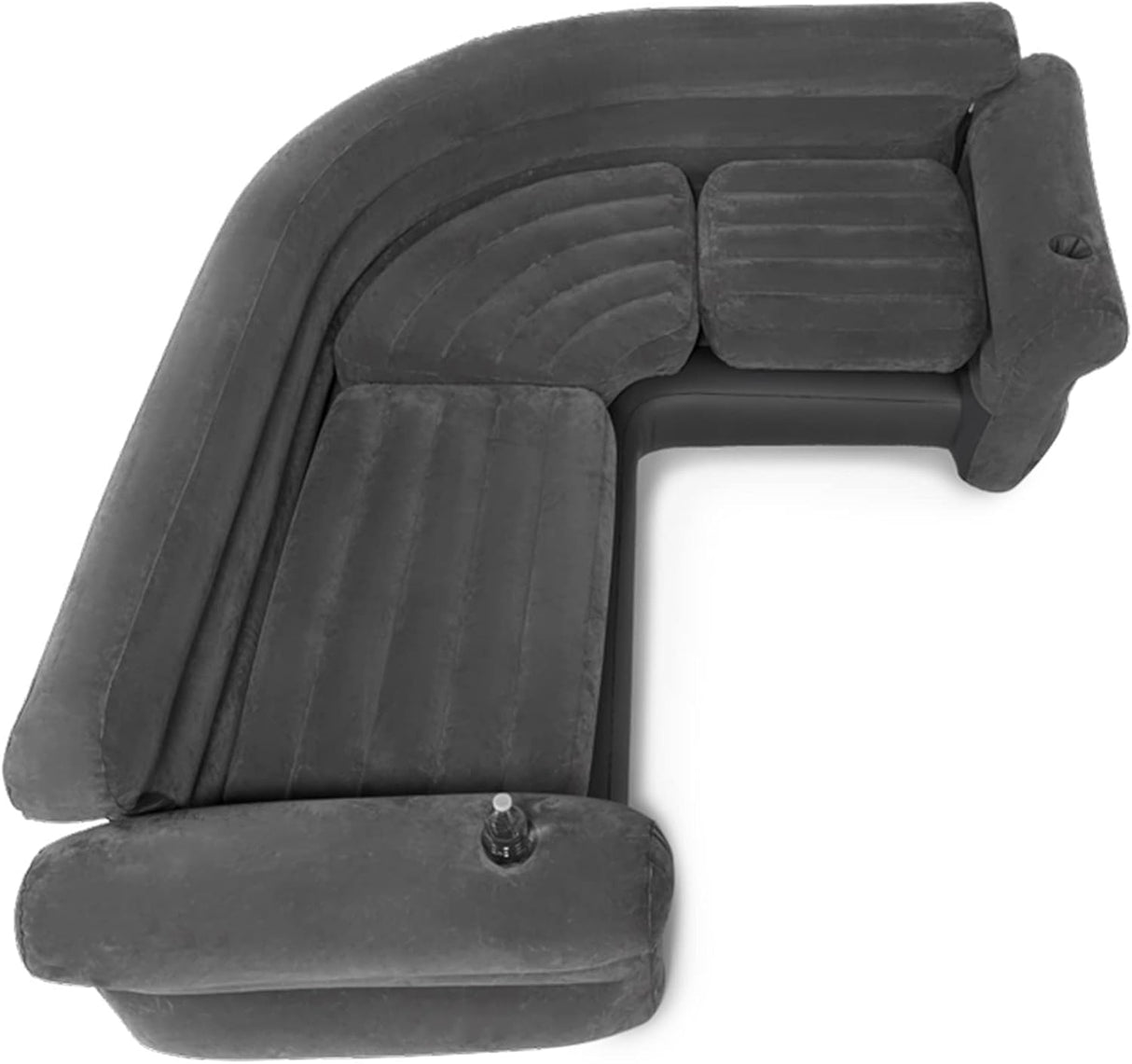 Sofá Inflable Intex Esquinero 2-en-1, Capacidad 880lb, 101” x 80”