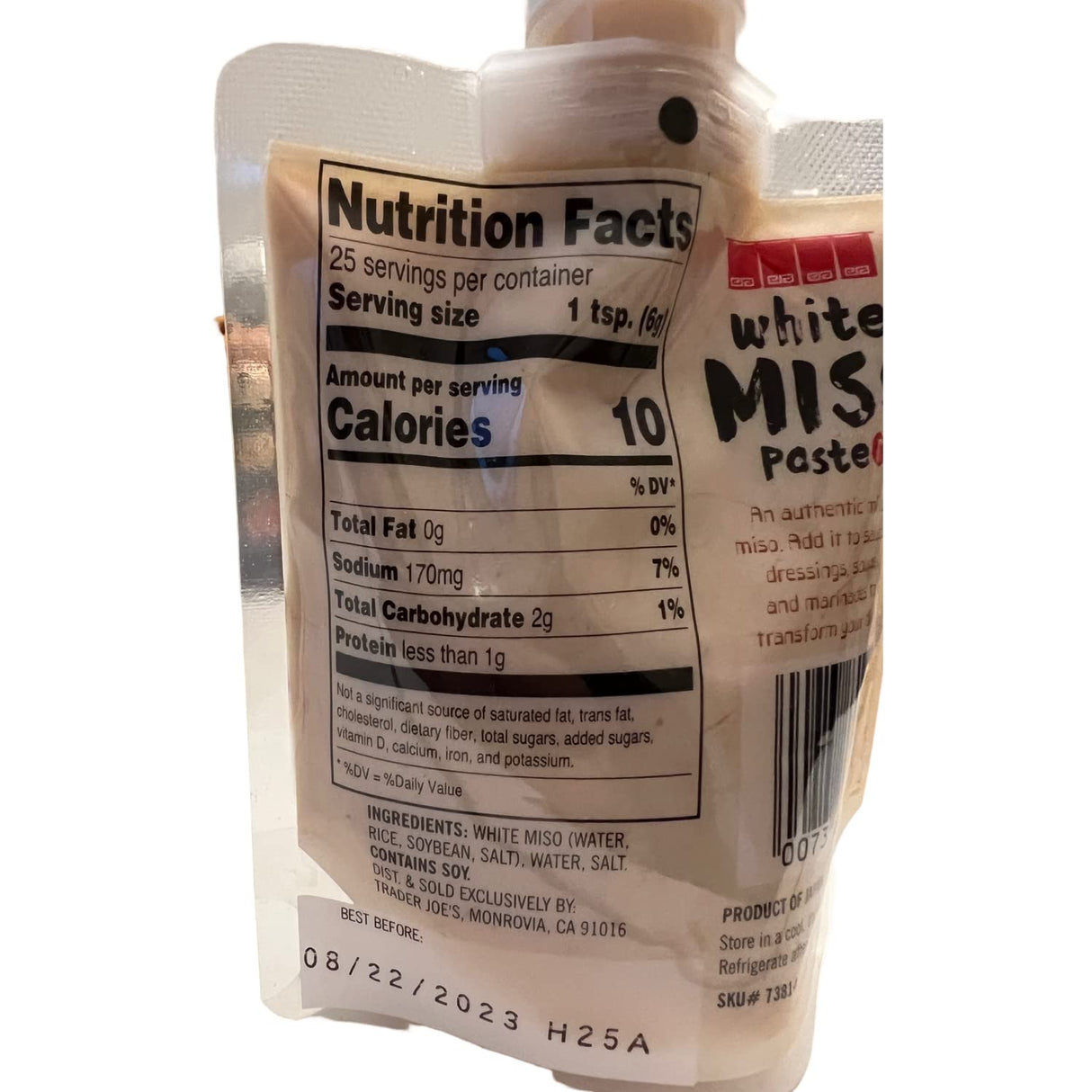 Pasta de Miso Blanco Trader Joe's - Pack de 1 unidad