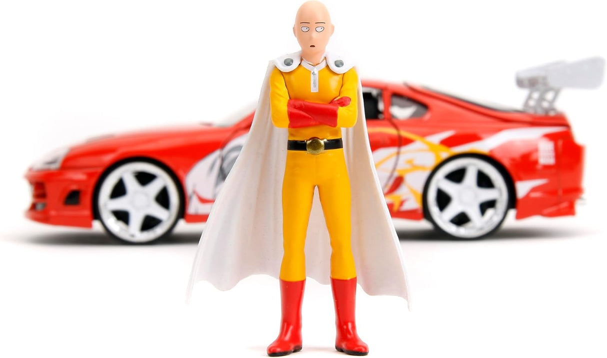 Modelo 1:24 Toyota Supra Die-Cast con Figura de Saitama