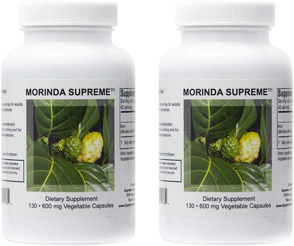 Suplemento Nutrition Morinda Supreme, 130 cápsulas Pack de 2