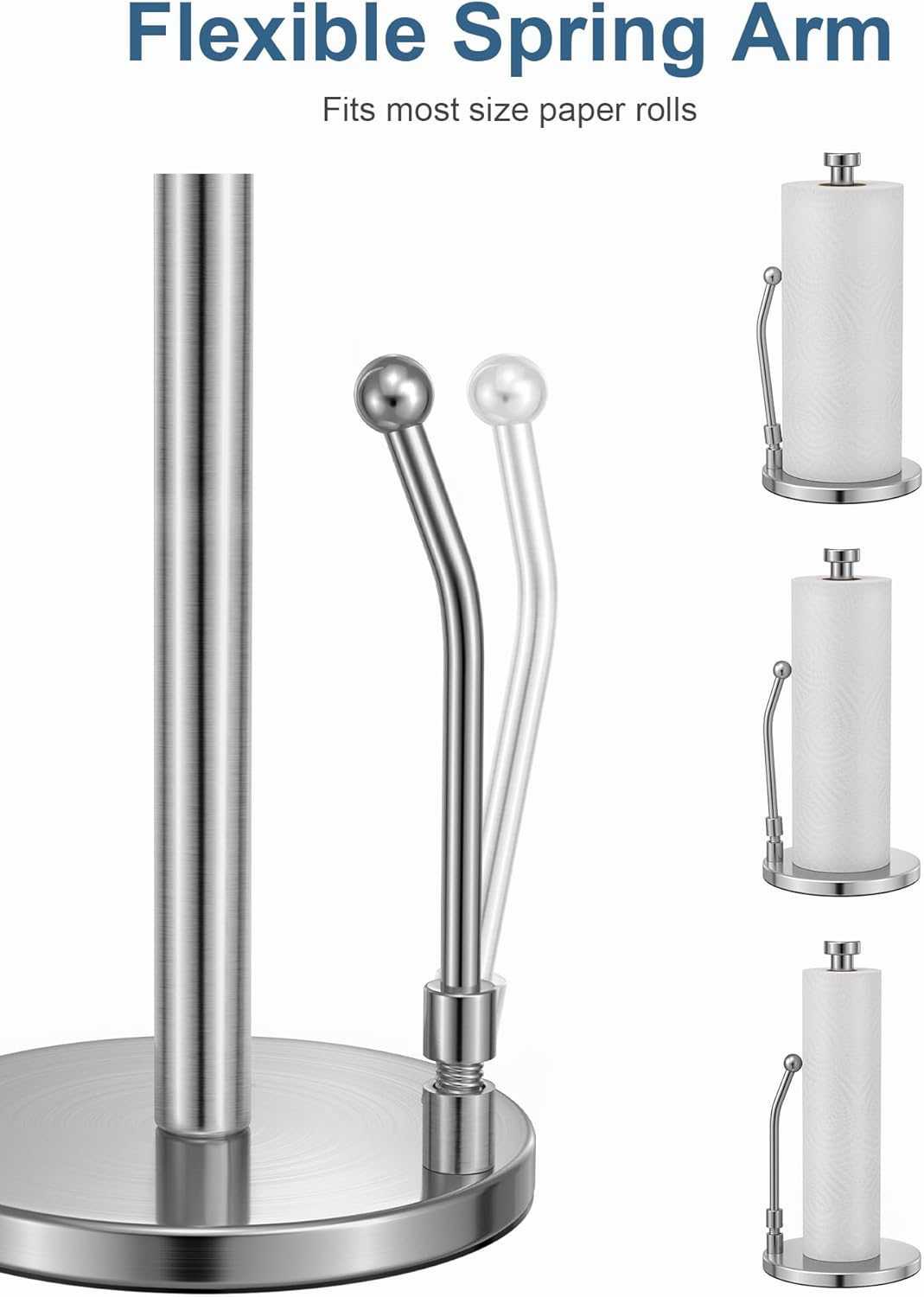 Soporte de Toallas de Papel SMARTAKE, base pesada, fácil corte