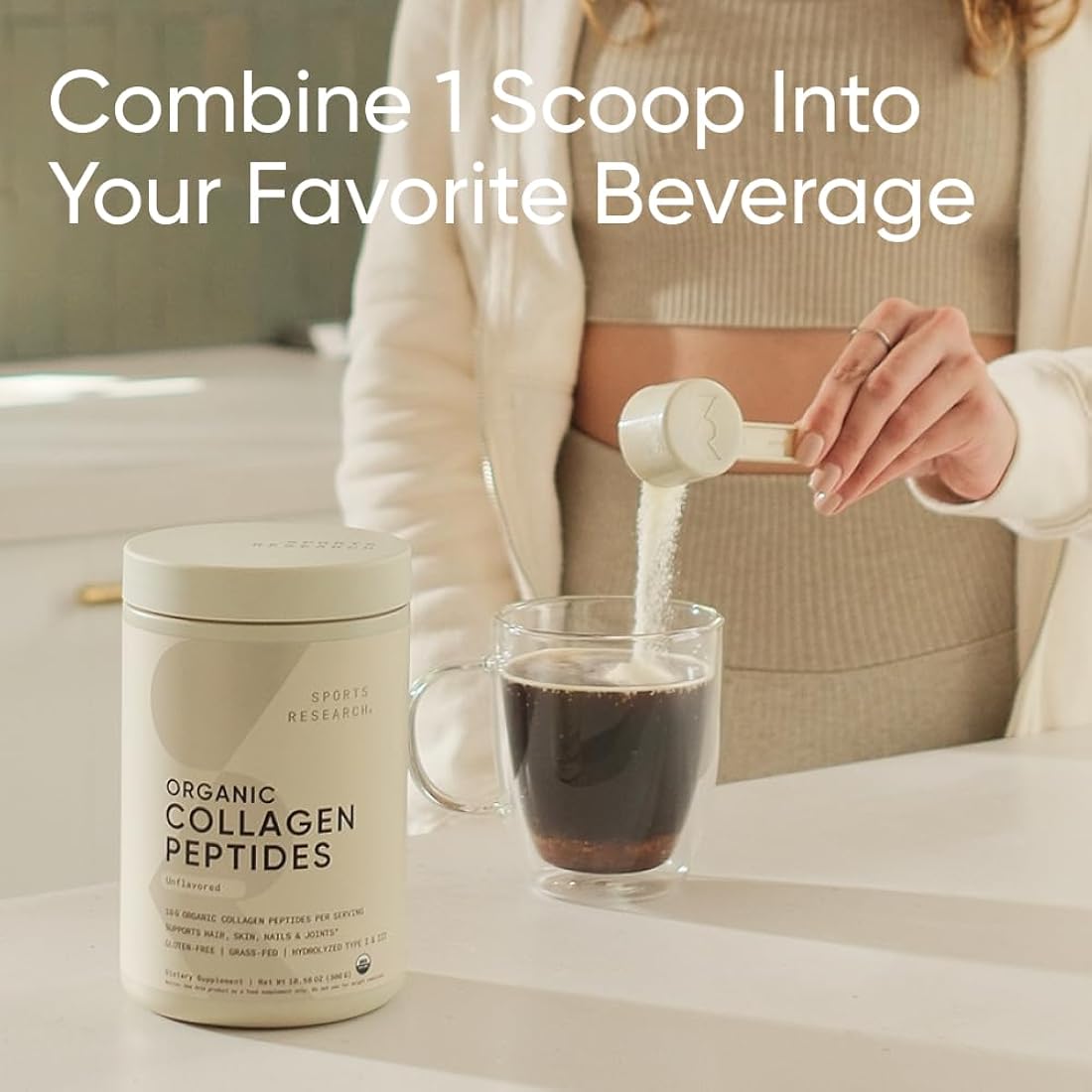 Suplemento Polvo de proteína de colágeno hidrolizado tipo I