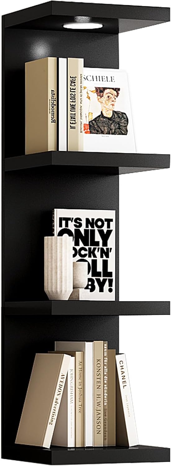 Estante de Pared 4 Niveles, Marca Lack, Con Luz LED Control Remoto