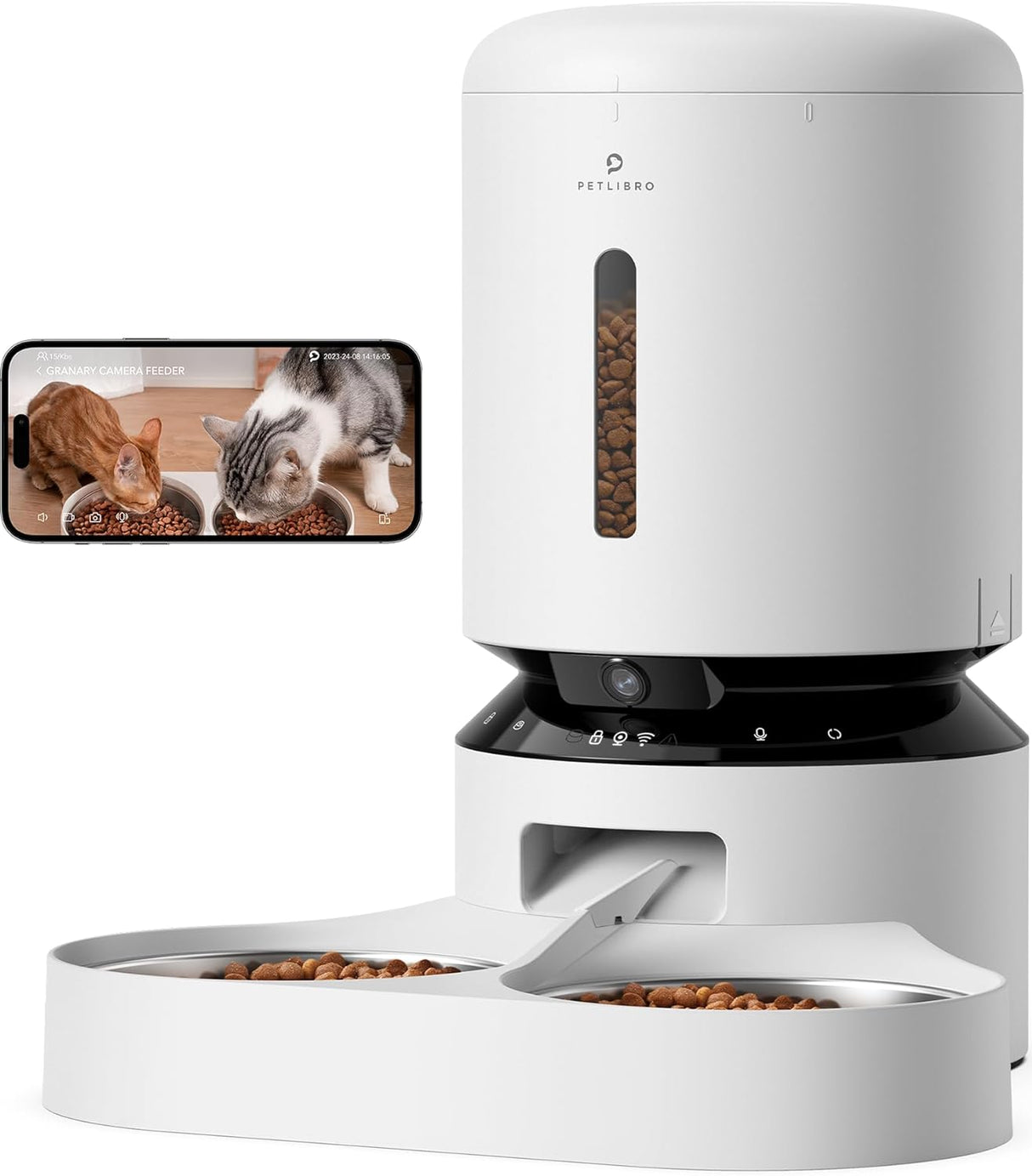 Comedero automático con cámara de dos gatos PLAF203 PETLIBRO