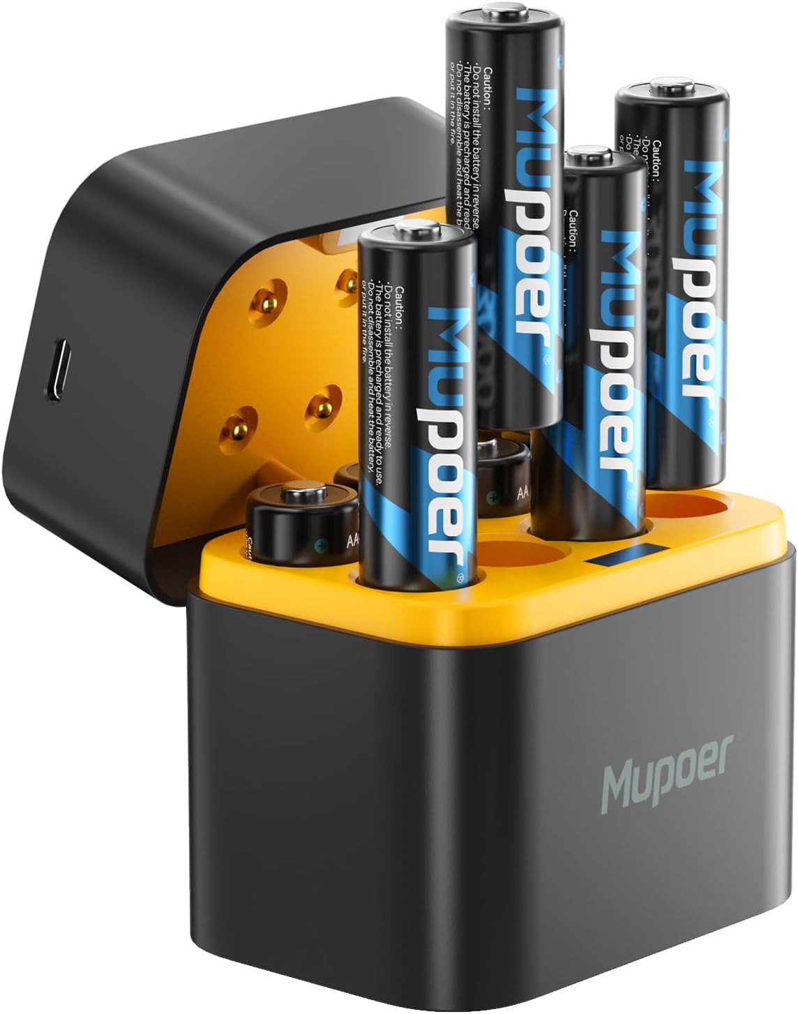 Baterías AA Recargables 8-Pack con Cargador, 3000mWh, Li-ion