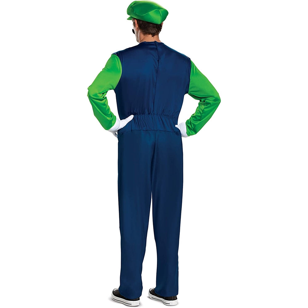 Disfraz de Luigi para hombre de Super Mario talla M