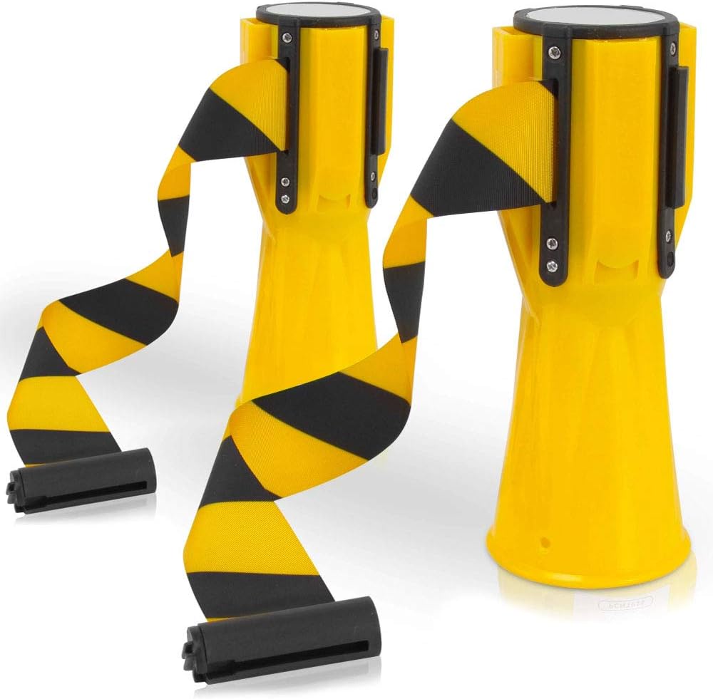 Cinturón de emergencia Pyle, cinta retráctil de advertencia