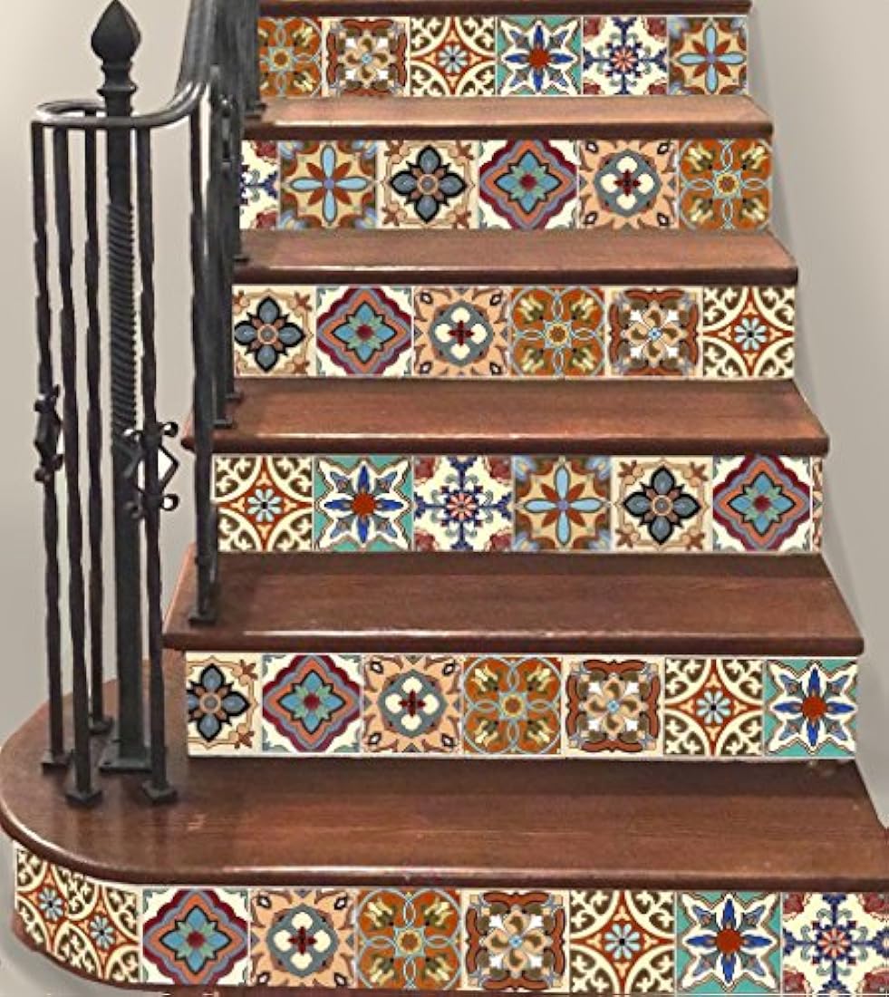 24 pcs Pegatinas para azulejos en vinilo (4.25x4.25)