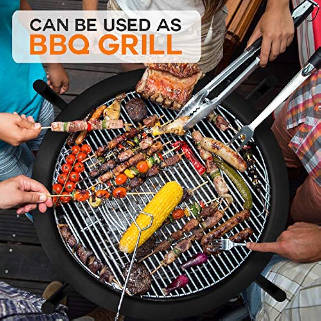 Fogata de madera para exteriores SERENELIFE SLCARFP54